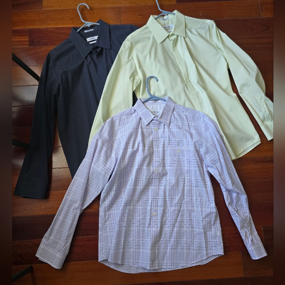 Calvin Klein Long Sleeve Dress Shirts